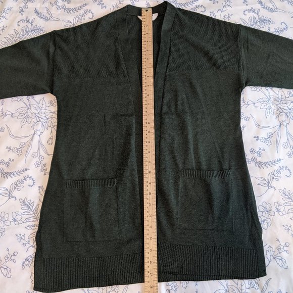 ❗LAST CHANCE❗Time And Tru Forest Green Cardigan - Picture 5 of 5